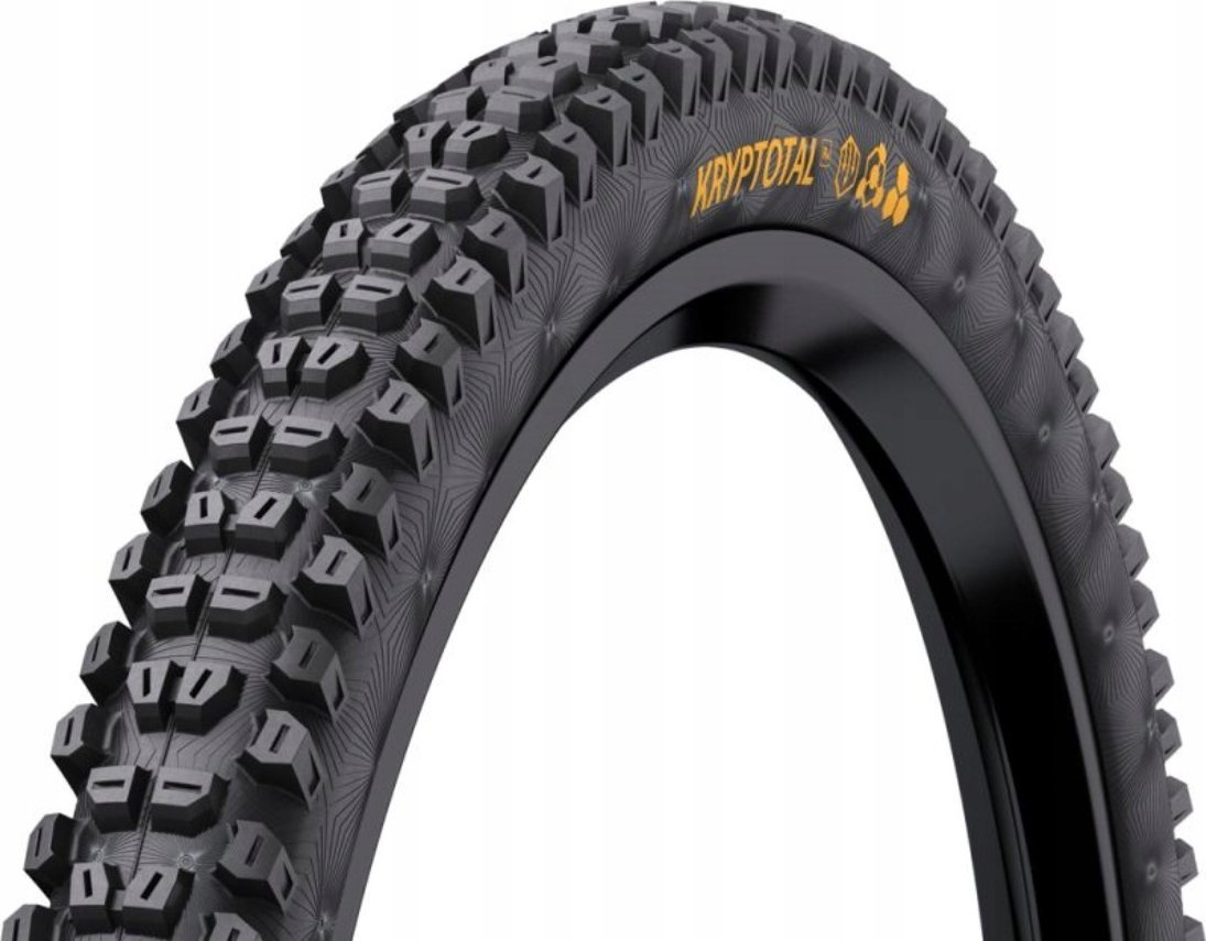 Continental CONTINENTAL Kryptotal-R Folding tire (60-622) Black/black, Soft-Compound, PSI max:3,5 (bar), Downhill Casing, Weight:1290 g