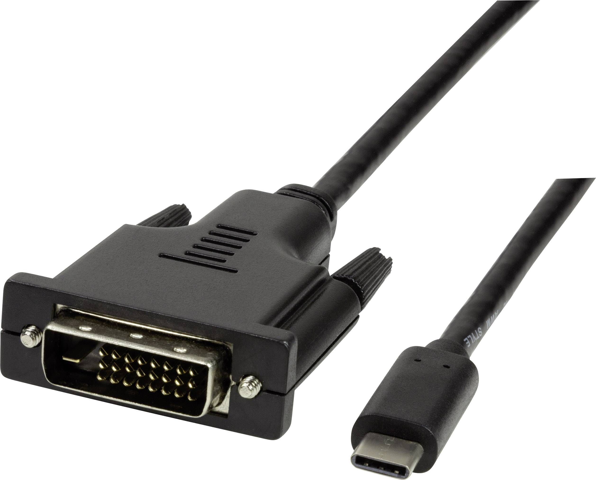 Kabel USB LogiLink USB-C - DVI-D 3 m Czarny (UA0332)