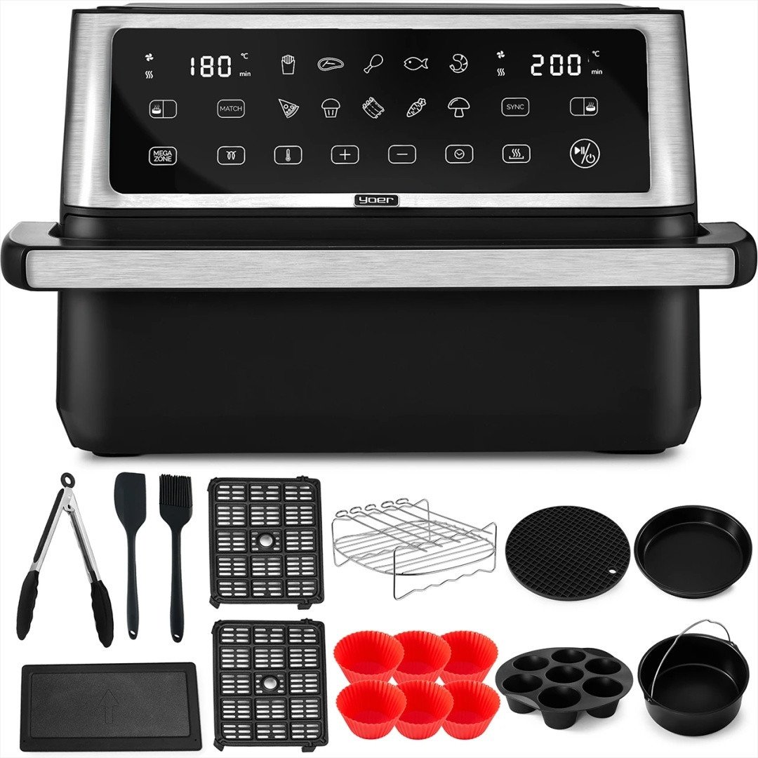 Air Fryer Frytkownica beztłuszczowa 11L Yoer MegaCrisp AF03BK