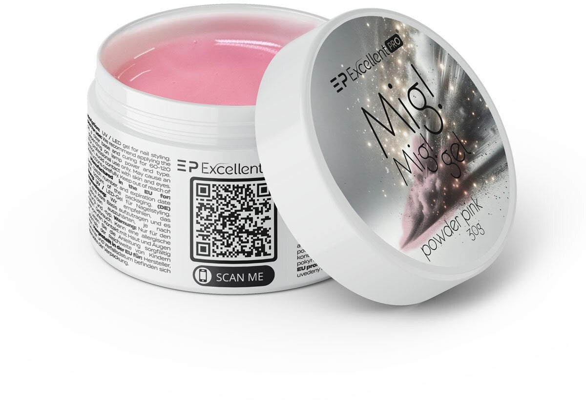 Excellent PRO Mig! Mig! Gel żel budujący Powder Pink 30g