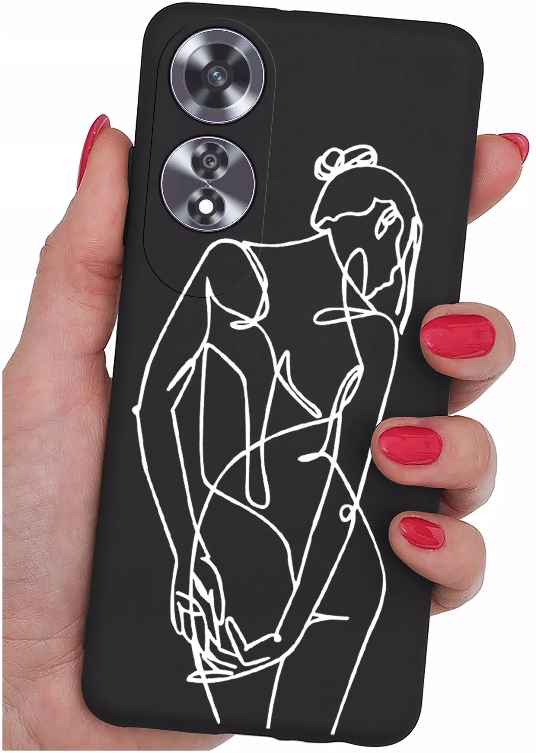 Etui do Oppo A60 4G WZORY |SILIKONOWE MATT CASE + SZKŁO 9H