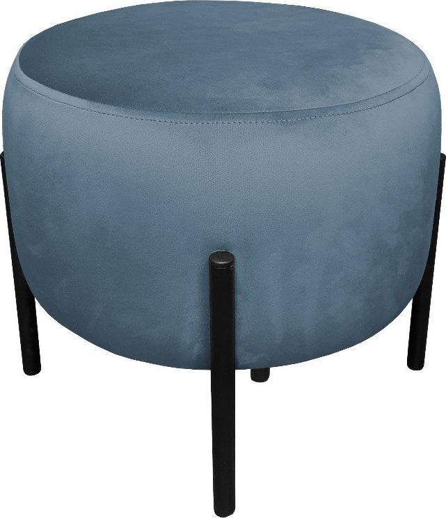 Atos Pufa WILFRED MG VELVET ciemnoniebieska
