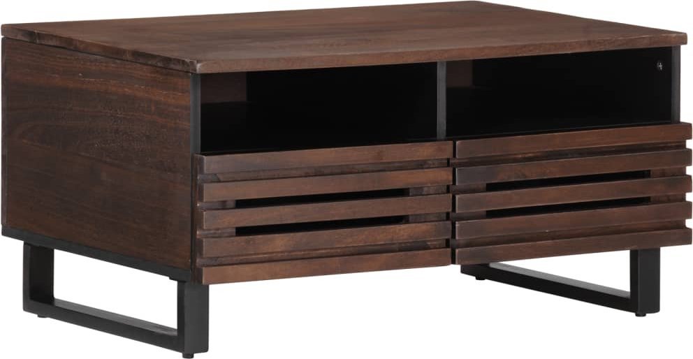 vidaXL vidaXL Stolik kawowy, brązowy, 80x55x40 cm, lite drewno mango