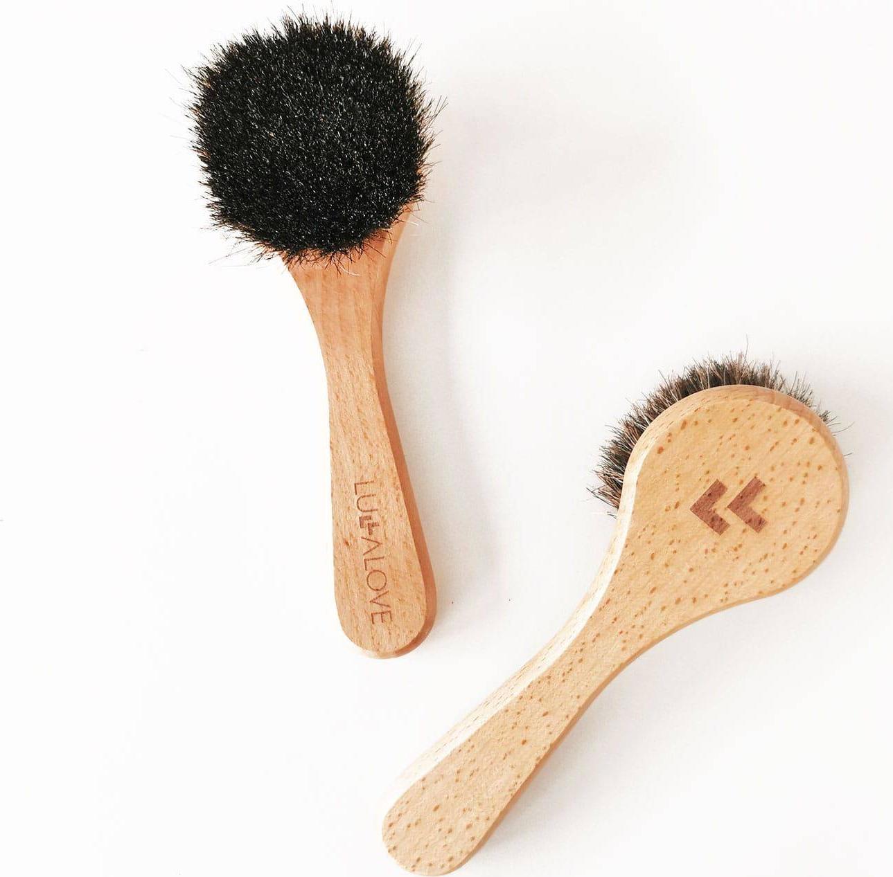 LullaLove LullaLove, Profesjonalna szczotka do twarzy i szyi z naturalnego włosia