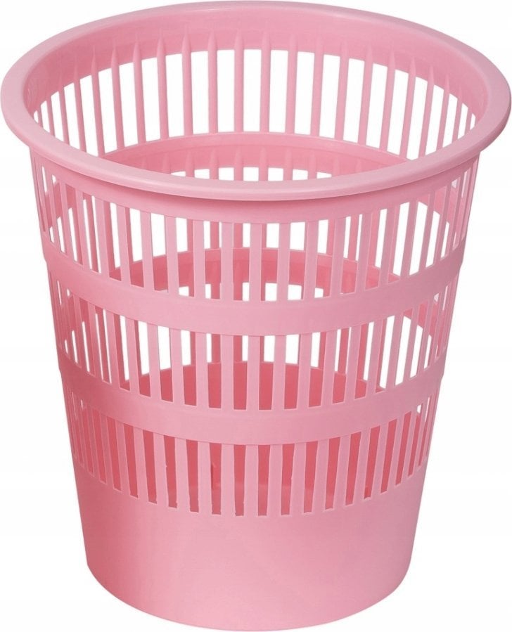 Donau Kosz na śmieci DONAU LIFE, ażurowy, 12l, pastel, różowy