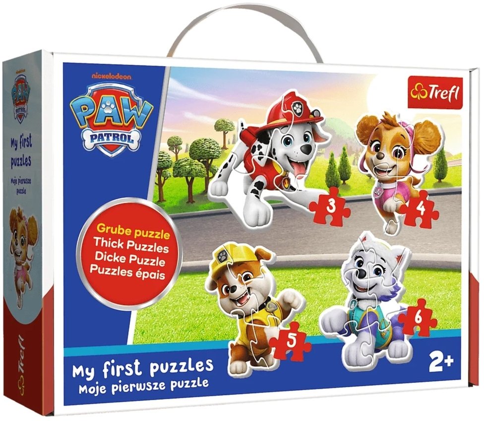 Trefl Puzzle Psi Patrol Baby Classic - Kochane pieski - łącznie 18 elementów (36136)