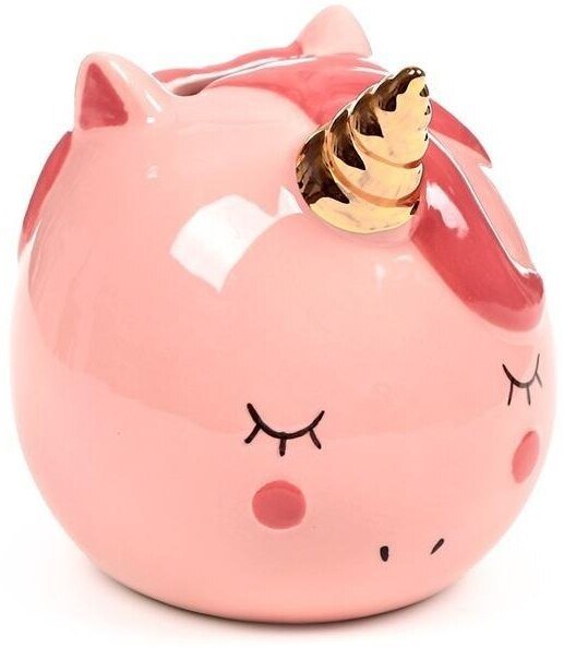 Skarbonka ceramiczna Jednorożec różowy