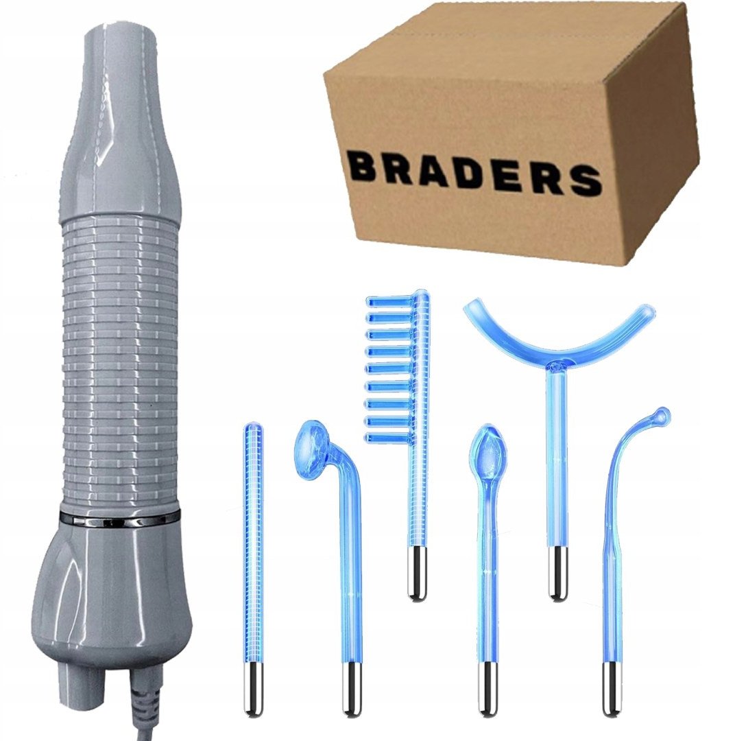 Darsonval z 6 Pelotami - Urządzenie Kosmetyczne do Twarzy i Skóry Braders