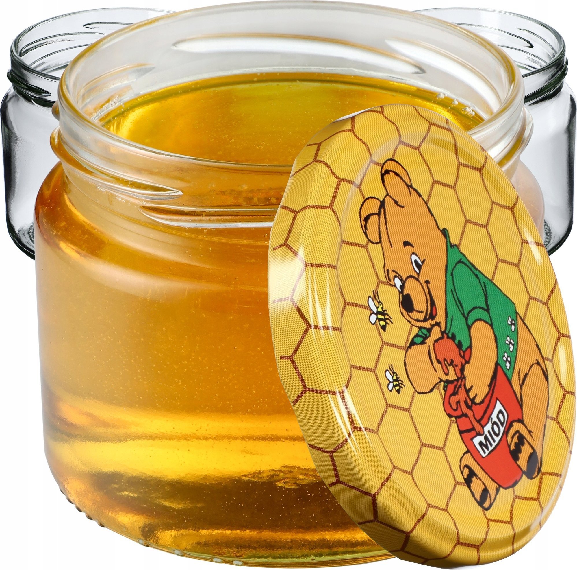 Kadax 100x Słoik Szklany 330 ml Dżem Miód Wieczko fi82