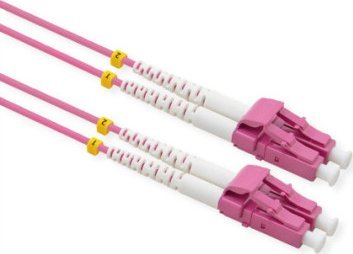 Value VALUE F.O. Kabel 50/125m OM4, LC/LC, złącze niskostratne, fioletowy, 5 m