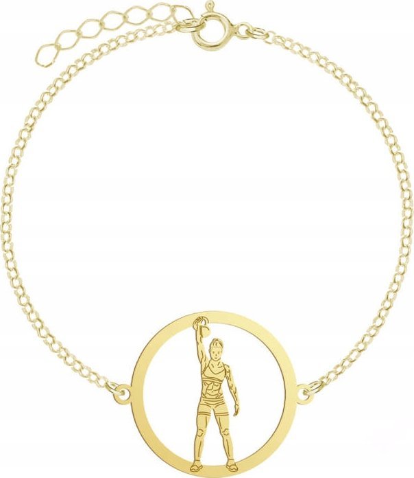 Radziszewska Jewellery Pozłacana Bransoletka Kettlebell Crossfit GRAWER