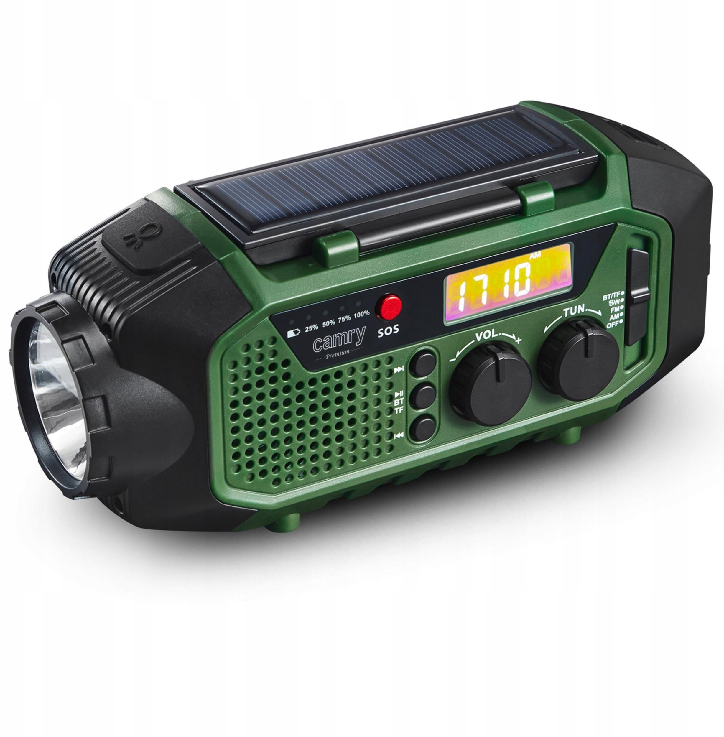 Latarka czołowa Camry CR 1919 przenośny radio-latarka z funkcją dynamo CR 1919 (5905575910738)