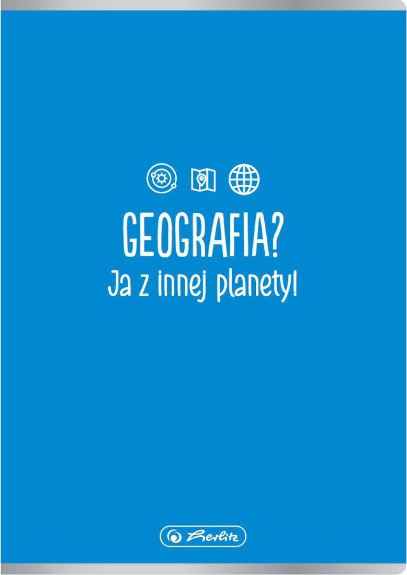 Herlitz Zeszyt A5 60k kratka geografia soft touch HERLITZ