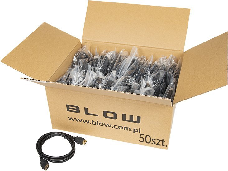 Adapter AV Blow 92-669# Przyłącze hdmi-hdmi 4k 1.5m 50sztuk