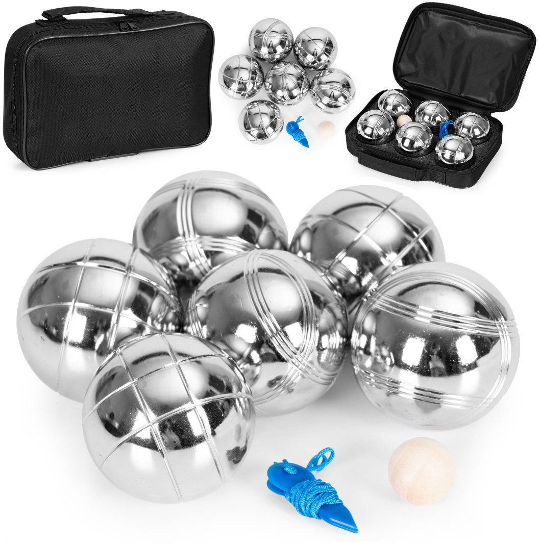 Zestaw do gry w bule kule boules petanque 6 szt. + etui i akcesoria EDUKAMP