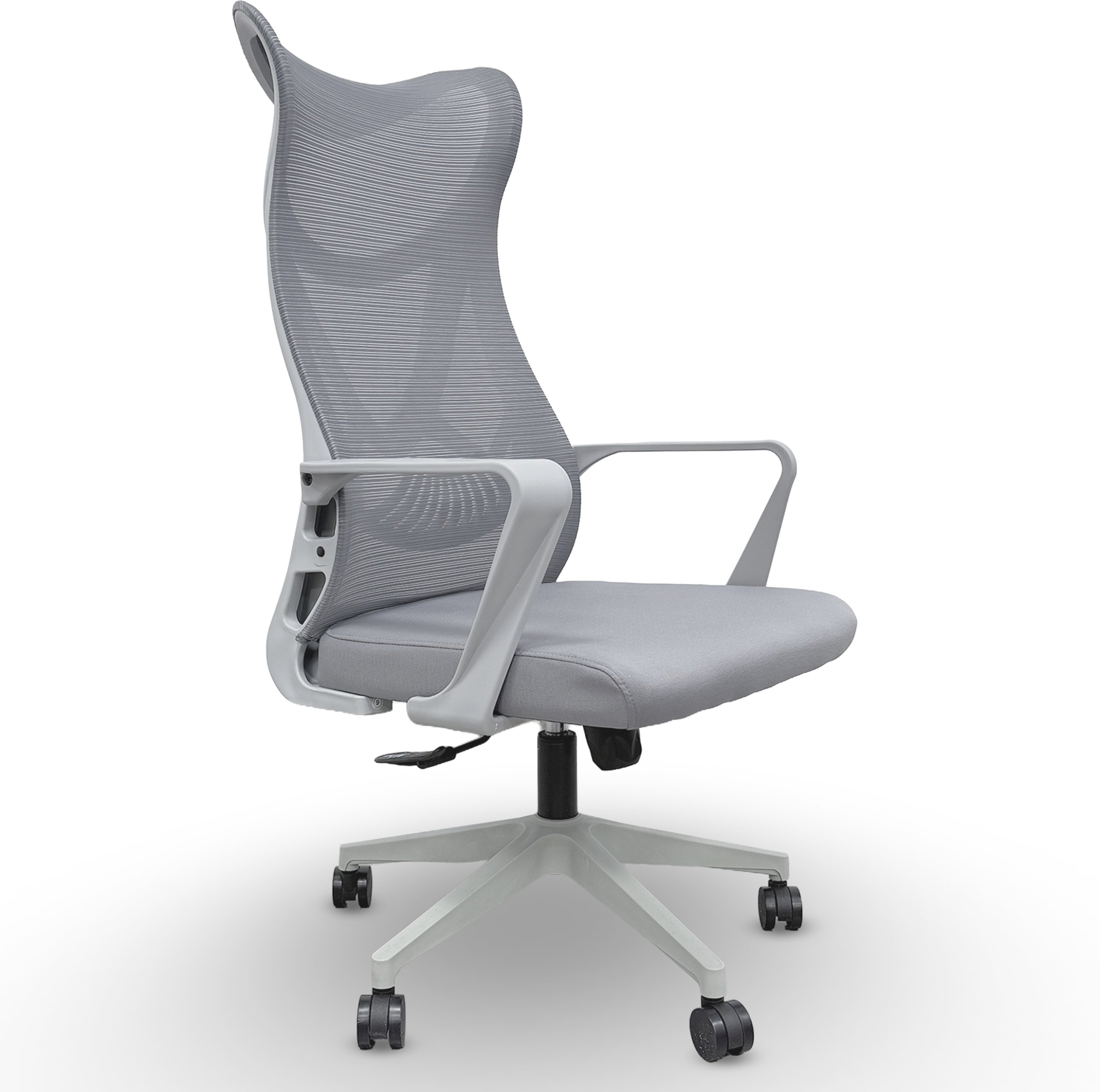 Fotel biurowy ergonomiczny obrotowy do biura z siatką regulowany czarny