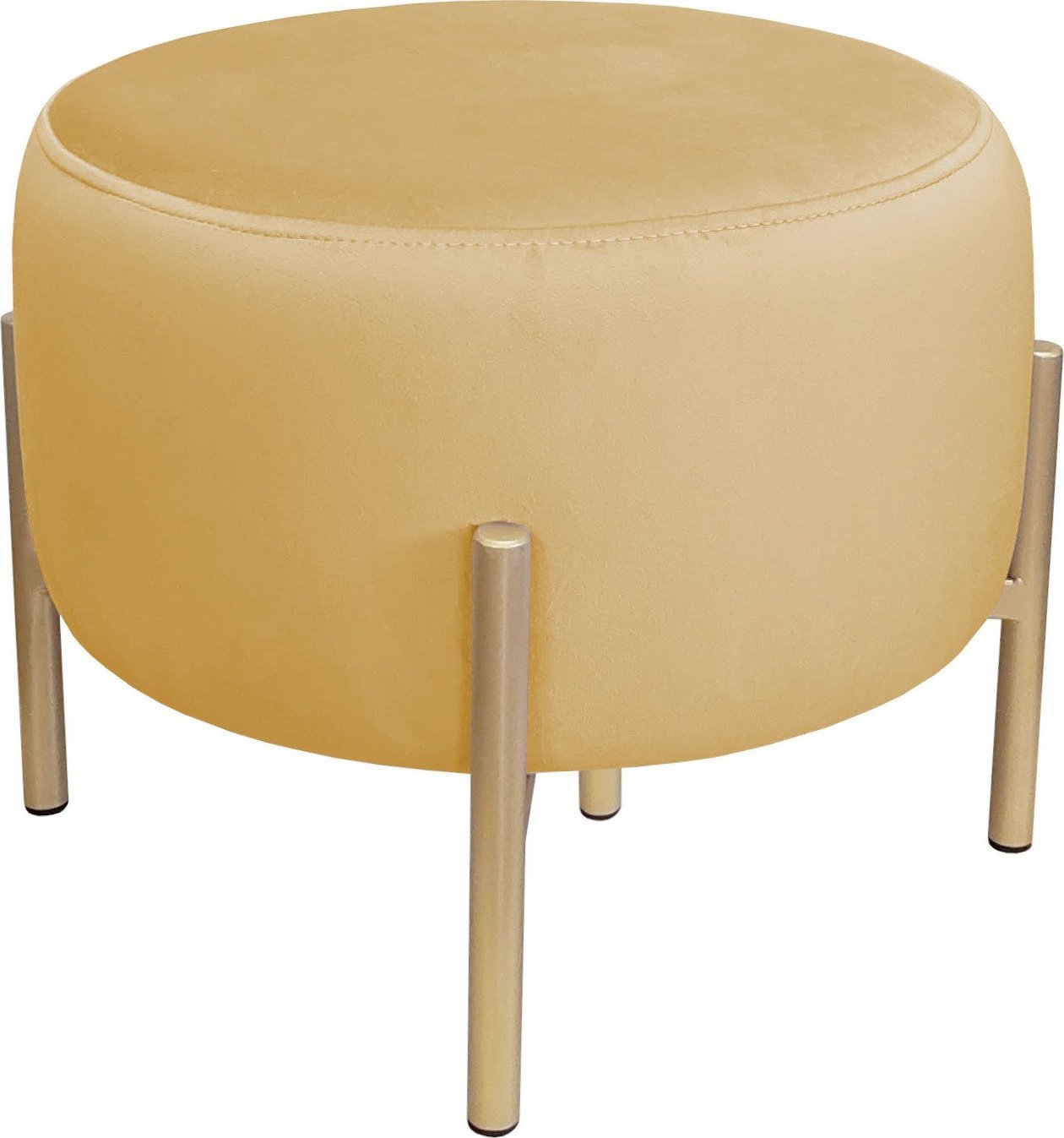 Atos Pufa OLA LOFT ławka podnóżek metal złota MG15