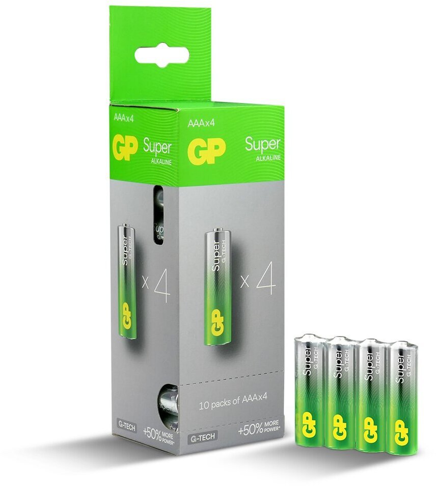 XXX_GP_Battery (GP) 40 x bateria alkaline GP Super Alkaline G-TECH LR03 / AAA dispenser box