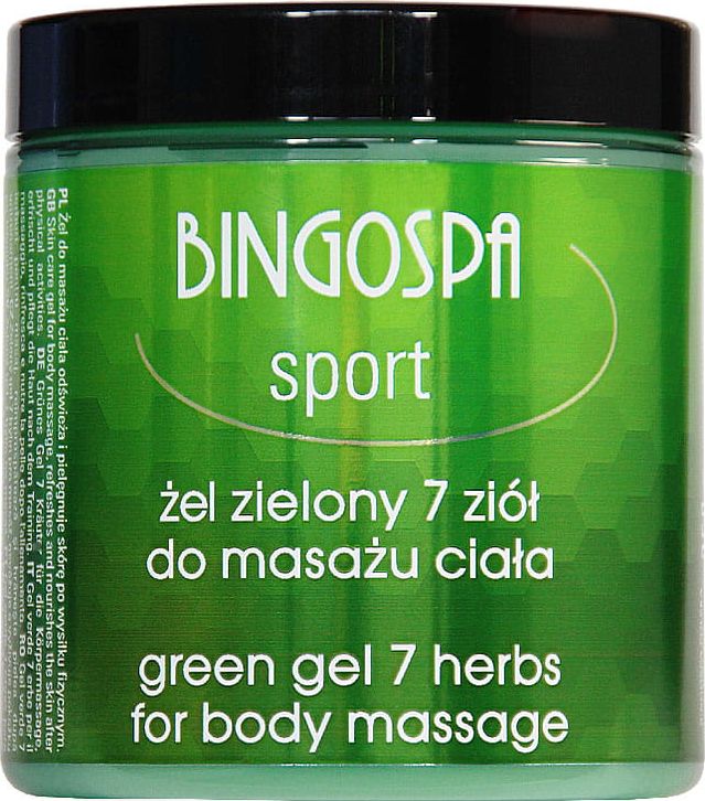 BingoSpa Żel zielony 7 ziół do masażu ciała BINGOSPA sport