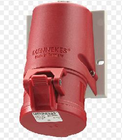 Mennekes Gniazdo naścienne 1-częściowe zaciski bezśrubowe 32A 400V IP44 (MEN32)