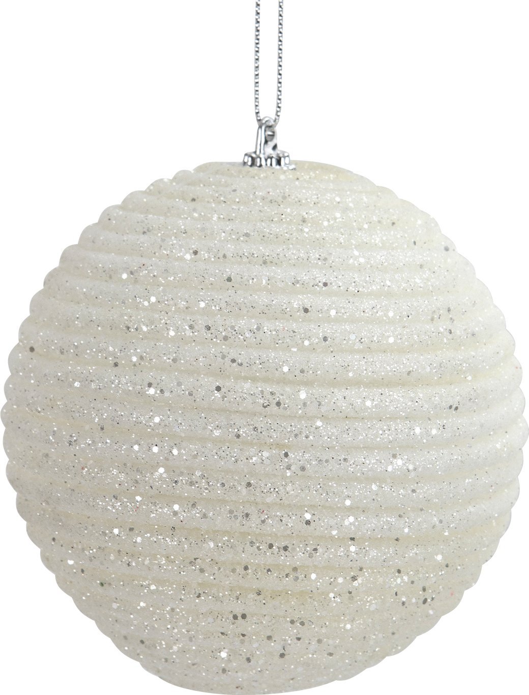 Art-Pol Komplet bombek 6 szt. biały 10 cm 156707