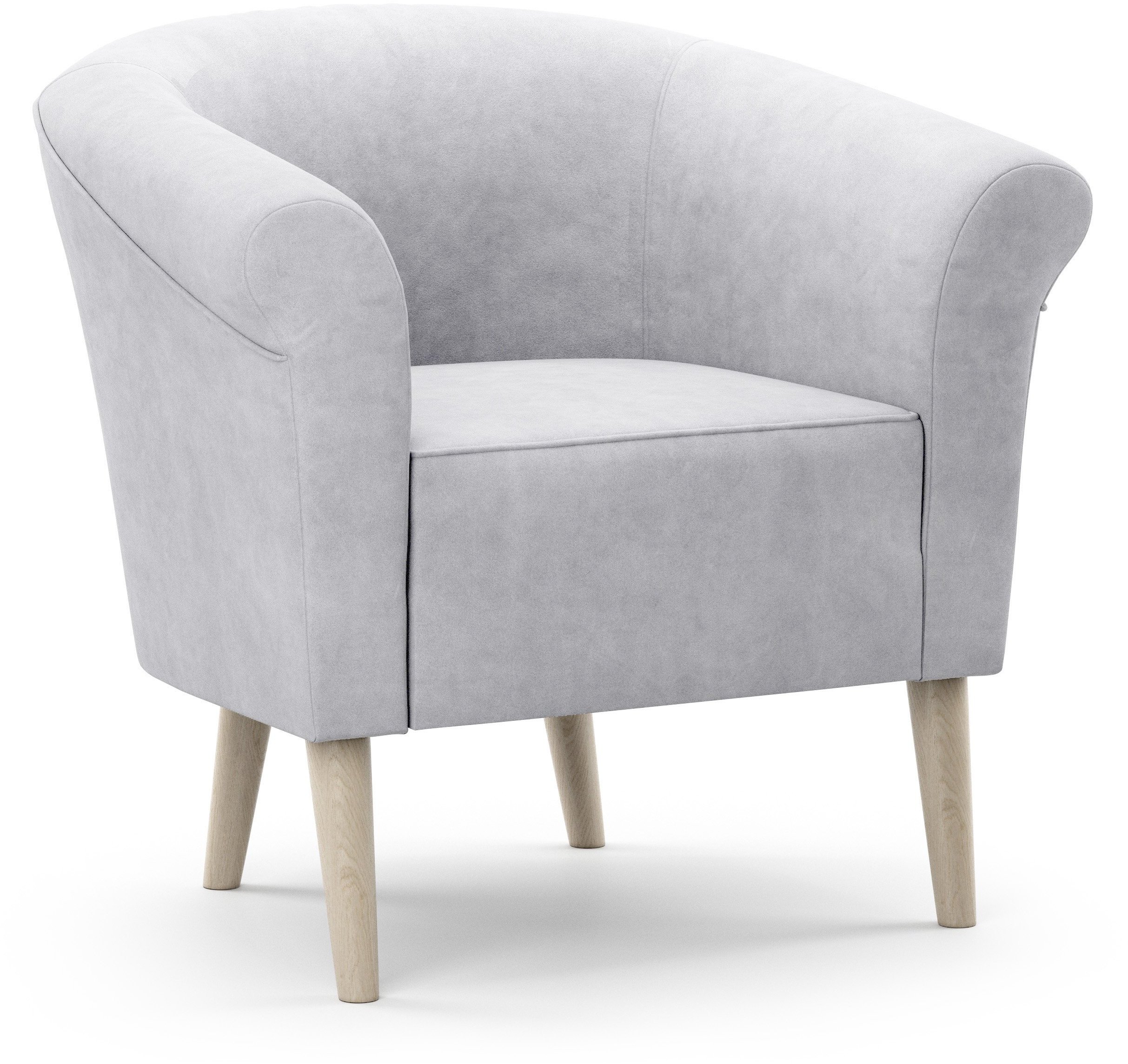 Fotel ESPERO styl skandynawski welur monolith 84