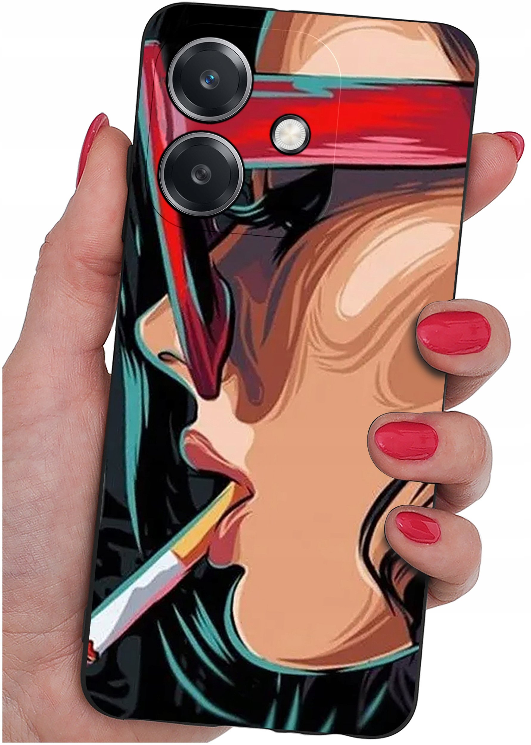 Etui do Oppo A40 | A40M | WZORY | SILIKONOWE MATT SZKŁO 9H