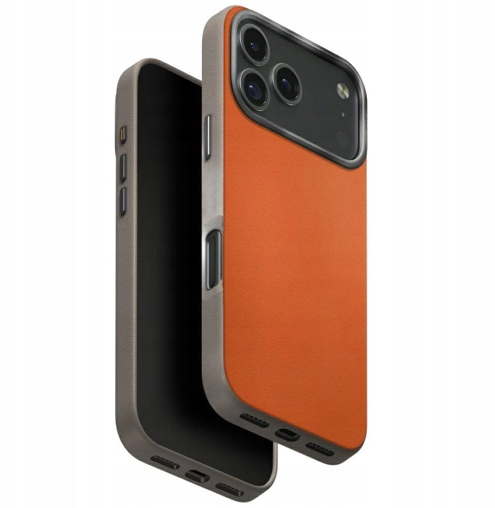 UNIQ Lyden DS Case for iPhone 17 Pro Magclick Charging Orange/Gray