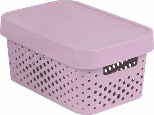 Curver Pojemnik ażurowy Curver INFINITY 4,5L Różowy z przykrywką