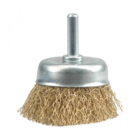 Vorel Szczotka czołowa z trzpieniem drut karbowany 75mm 06988