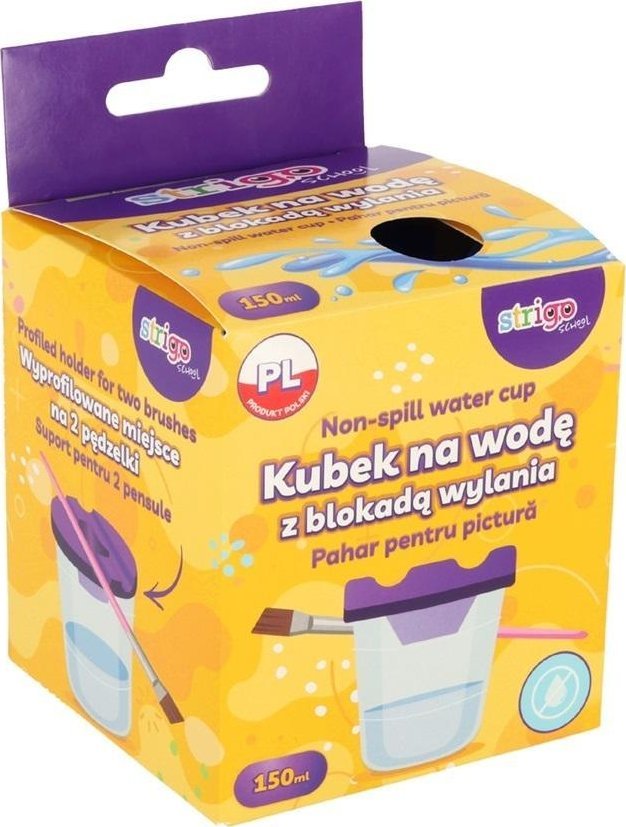 Kubek na wodę z blokadą wylania mix STRIGO
