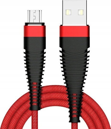 Kabel USB Vega USB-A - microUSB 1 m Czerwony