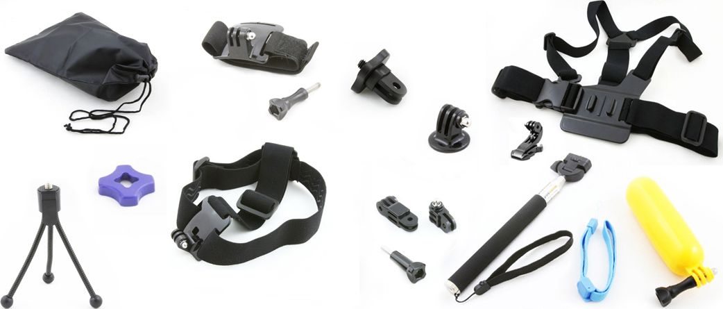 Xrec ZESTAW Plażowy / Akcesoria na PLAŻĘ do kamer sporotwych GoPro / SJCAM / SONY ACTION CAM / TRACER / GOCLEVER / MANTA / OVERMAX / XIAOMI / AEE itd.