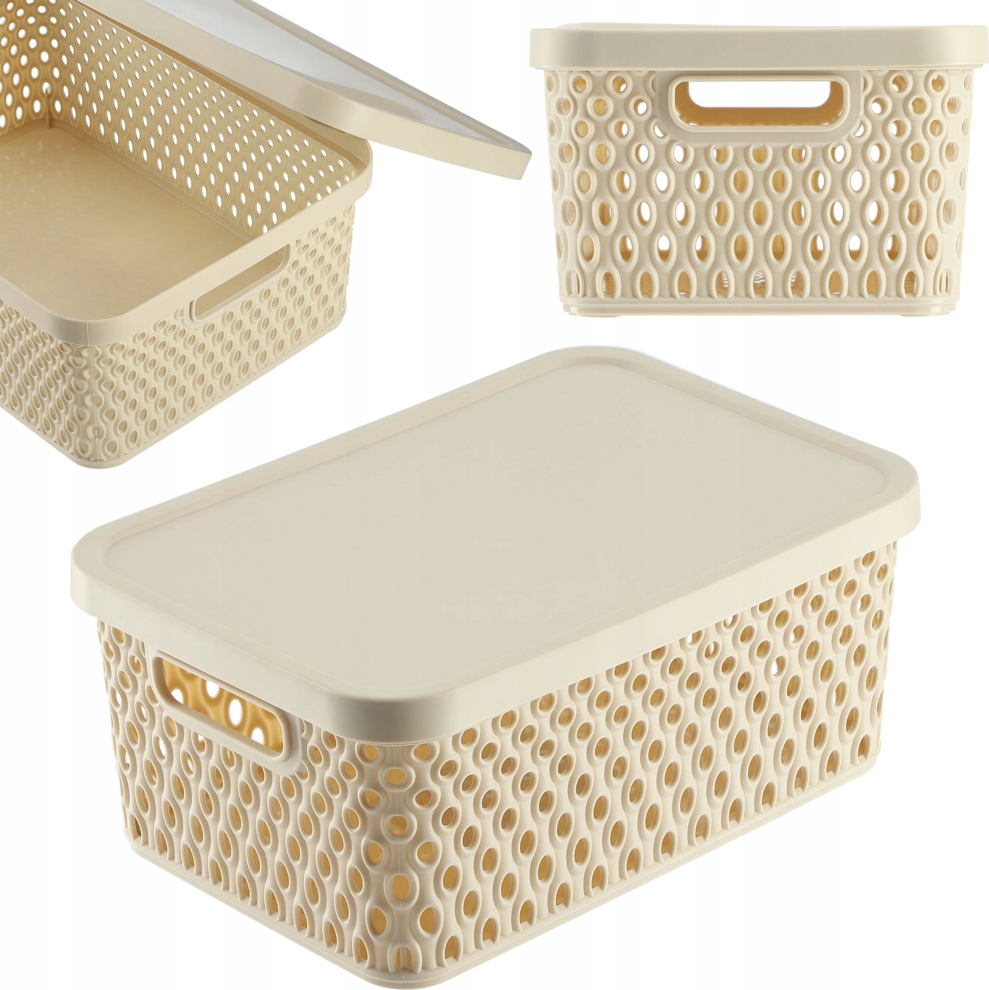 Kadax KADAX Koszyk Z Pokrywą Organizer Pojemnik Do Przechowywania Pudełko 4,5L