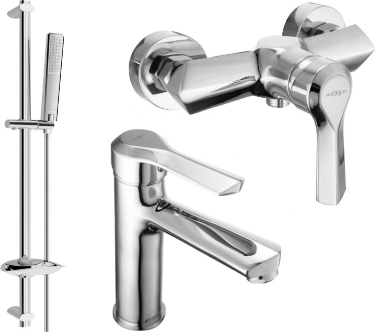 Mexen Mexen Sabre DB72 zestaw prysznicowy, chrom - 72104DB72-00