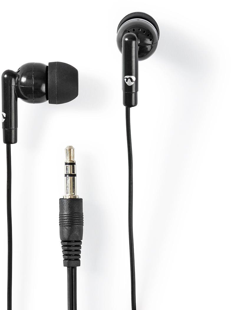 Nedis HPWD1000BK słuchawki/zestaw słuchawkowy Przewodowa Douszny Połączenia/muzyka Czarny