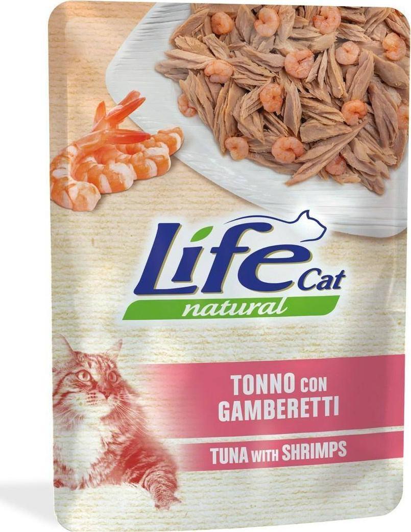Life Pet Care LIFE CAT sasz.70g TUNA + SHRIMPS + CARRORTS /30