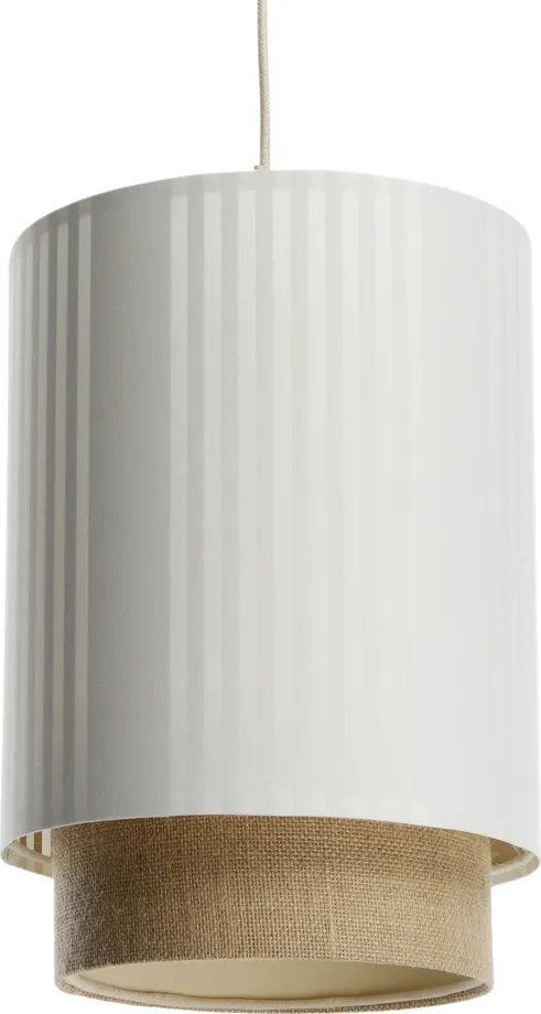 Lampa wisząca DUO LAMI LINE 25 biała/jutowa BPS KONCEPT