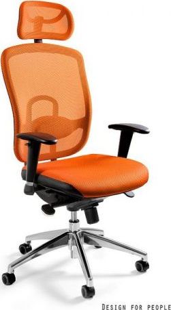 Krzesło biurowe Unique VIP Pomarańczowe