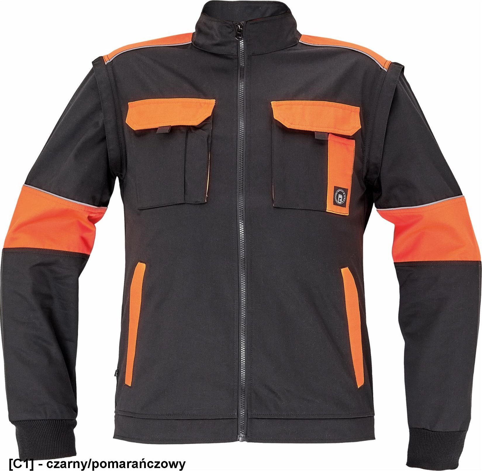 CERVA MAX VIVO - kurtka - czarny/pomarańczowy 68