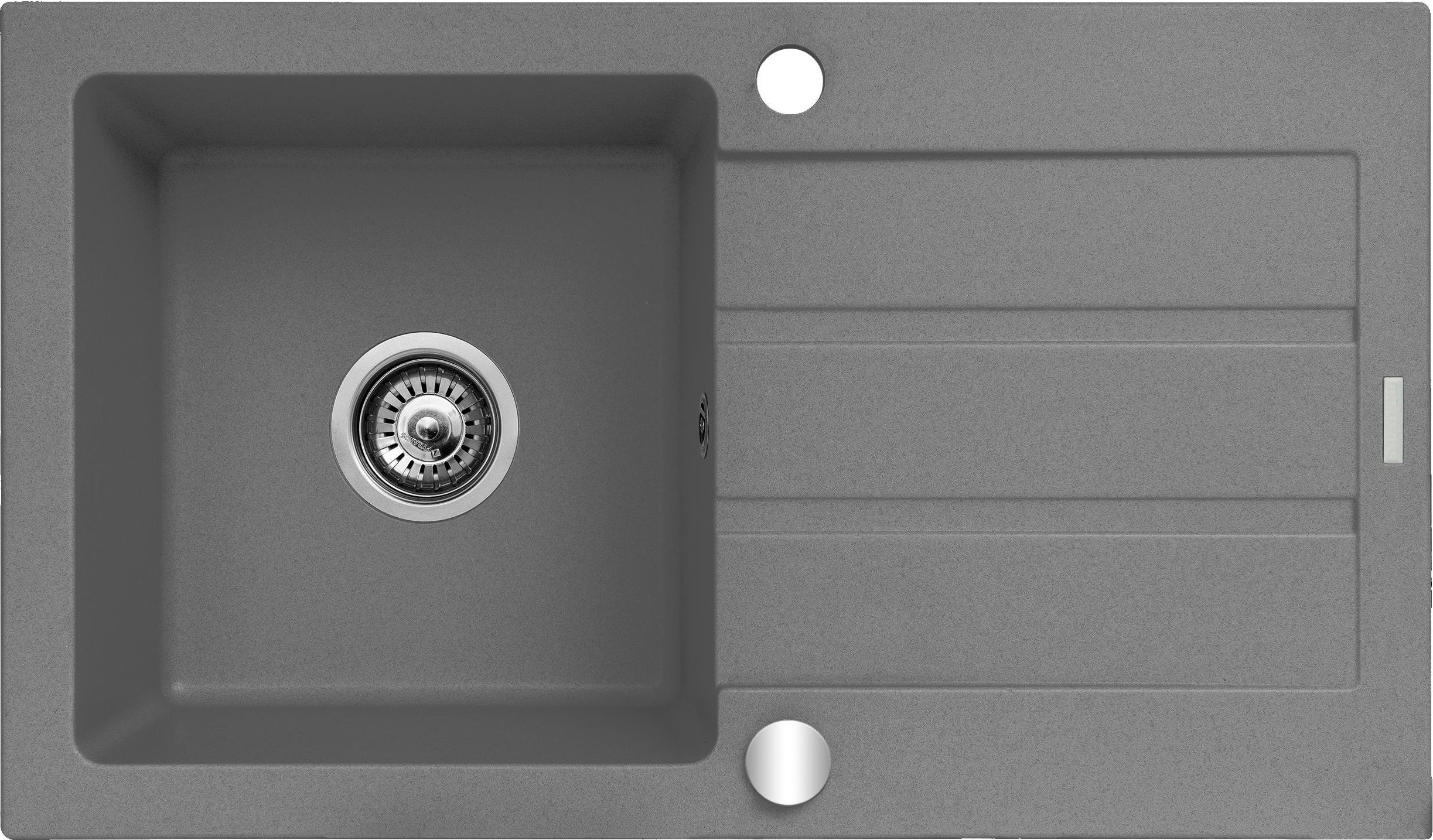 Zlewozmywak Maidsinks jednokomorowy z ociekaczem Promo (76x44 1B 1D E070053701 szary be)