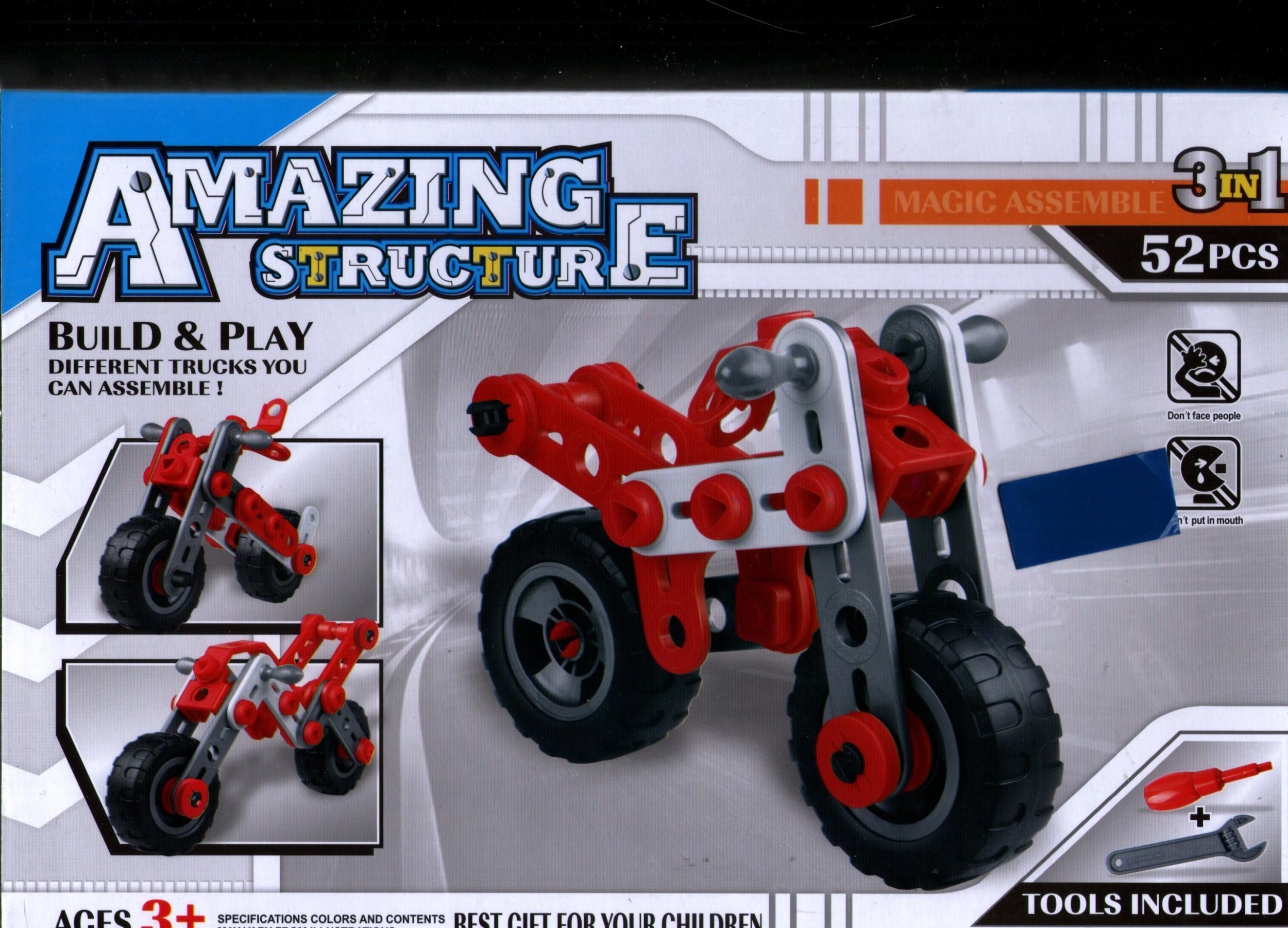 Teka Klocki do skręcania metalowe 52el