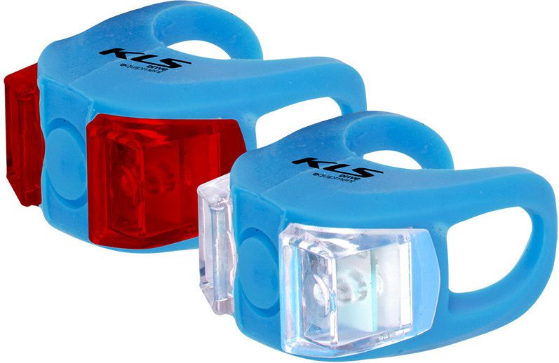 Kellys Zestaw silikonowych lamp rowerowych Twins Kellys Sky Blue roz. uniw
