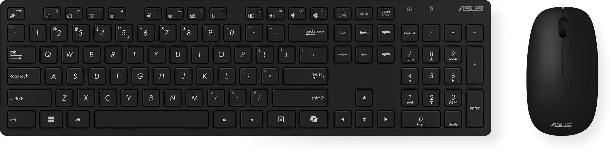 Klawiatura + mysz Asus KEYBOARD +MOUSE WRL OPT. W5000/BLACK 90XB0430-BKM3N0 (197105538658)