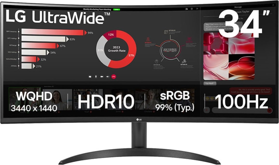 Monitor LG UltraWide 34WR50QK-B