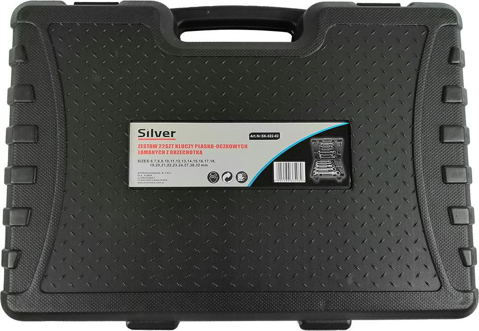 Silver KLUCZ PŁASKO-O.GRZ/PRZEG.KPL.22szt. EXSK-022-02