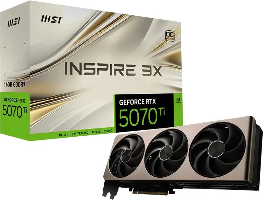 Karta graficzna MSI GeForce RTX 5070 Ti Inspire 3X OC 16GB GDDR7 DLSS4