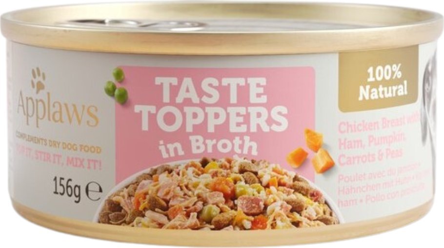 Applaws Applaws Taste Toppers Naturalna Mokra Karma dla Psów kurczak z szynką i warzywami 156g