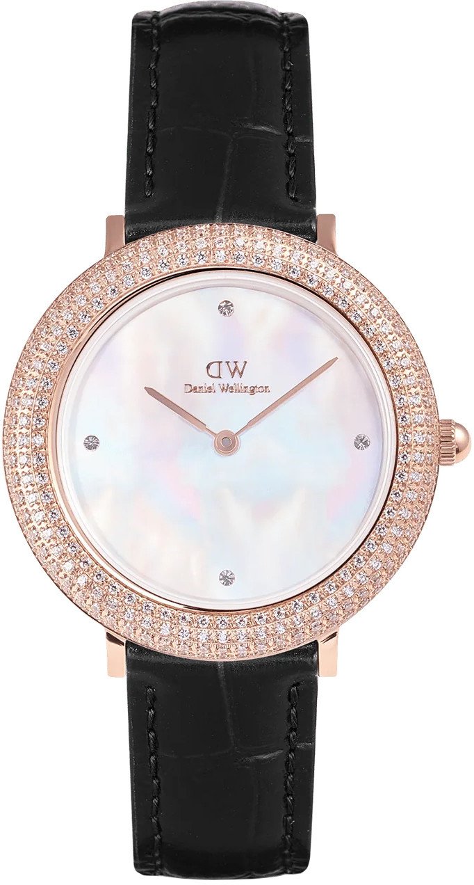 Zegarek damski Daniel Wellington DW00100827 CYRKONIE czarny