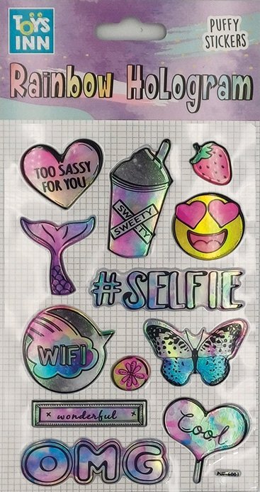 Stnux Naklejki rainbow hologram - selfie 8417 STNUX p6
